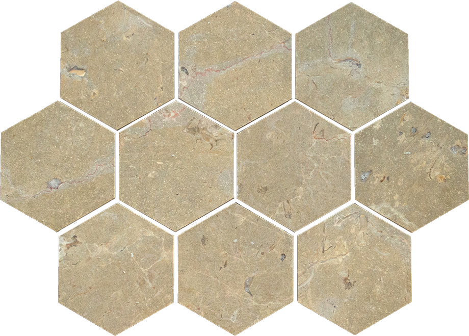 Bottega™, Estrella Daina Satin Brushed 3" Hexagon, (920x659), Png Download