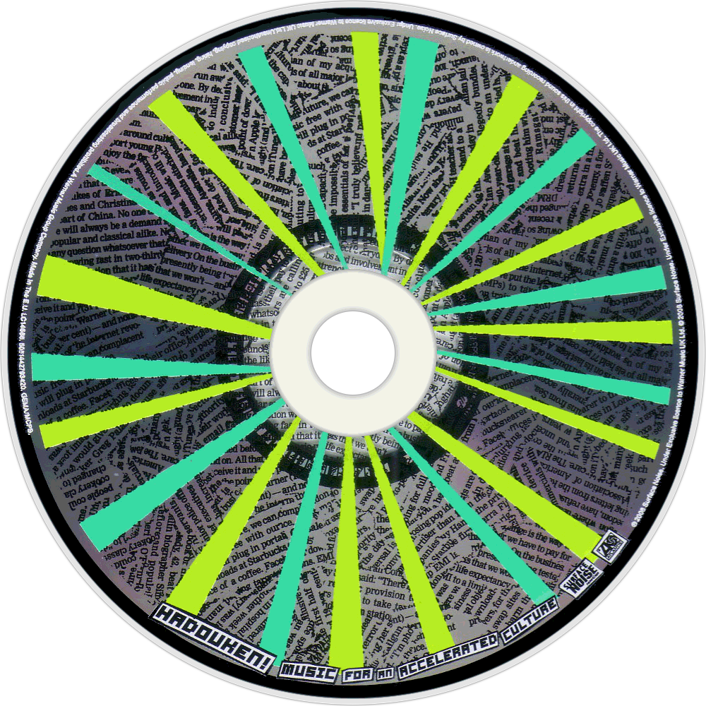 Hadouken Music For An Accelerated Culture Cd Disc Image (1000x1000), Png Download