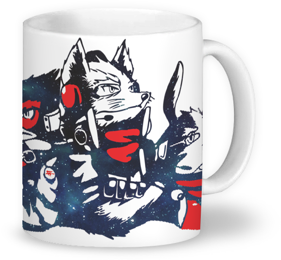 Caneca Starfox Zero De Edward The Cat's Studiona (800x800), Png Download