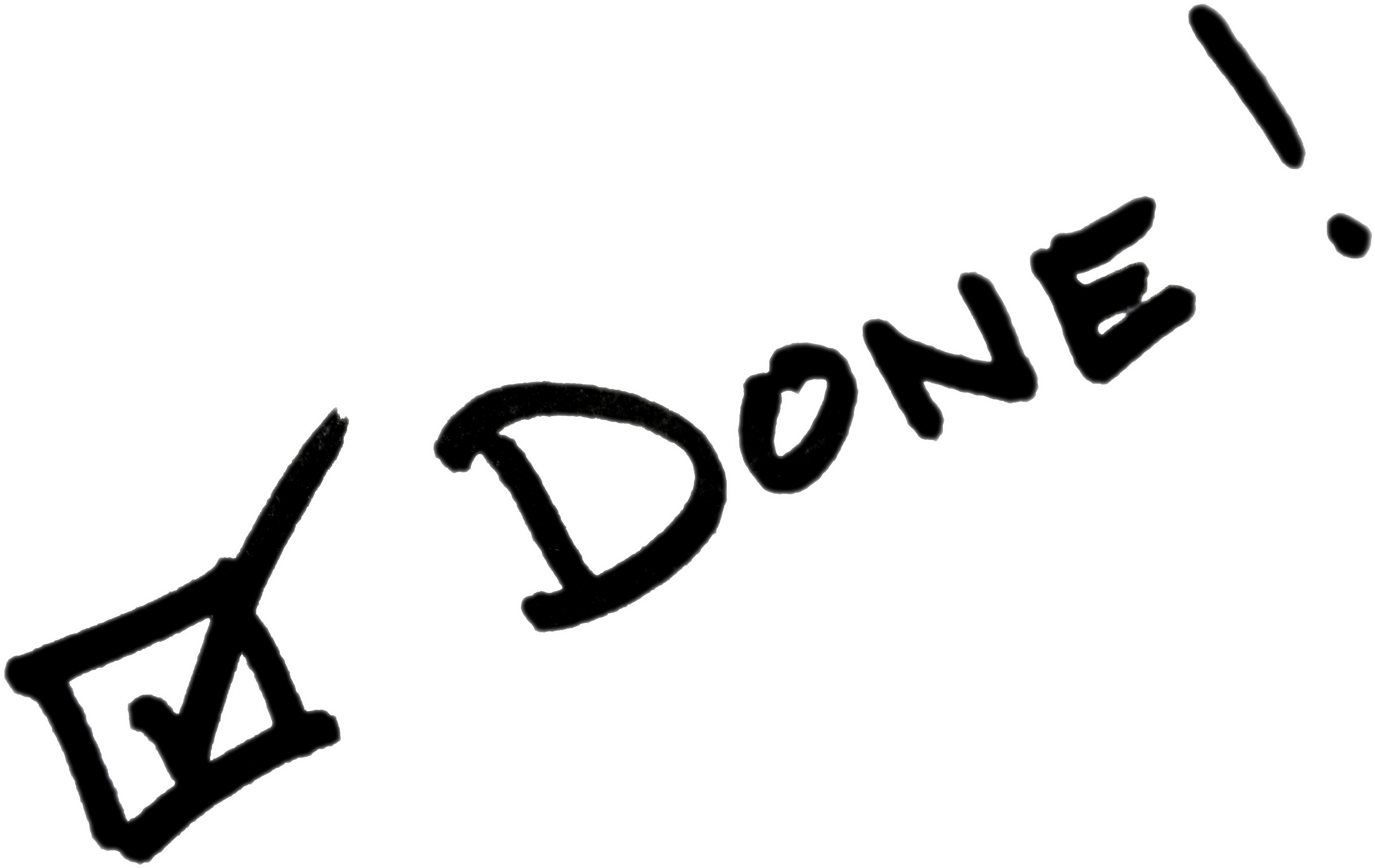 Checked And Done (3888x2592), Png Download