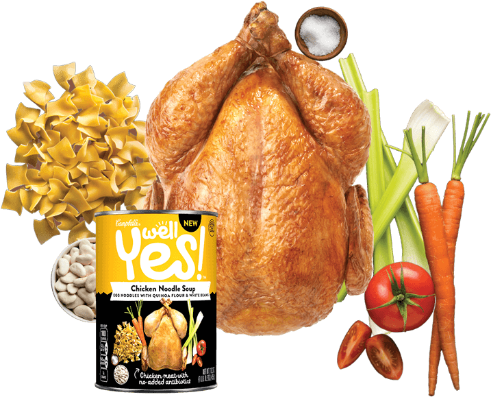 Well Yes Chicken Noodle Soup Ingredients (920x613), Png Download