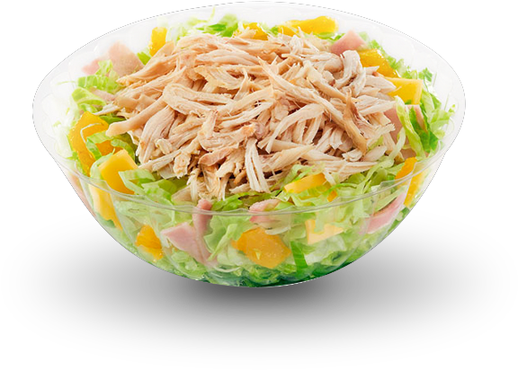 Shredded Chicken Breast, Ham, American Cheese, Sweet (681x490), Png Download