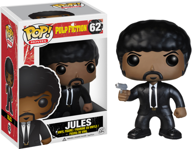 Jules Winnfield Pop Vinyl Figure (650x492), Png Download