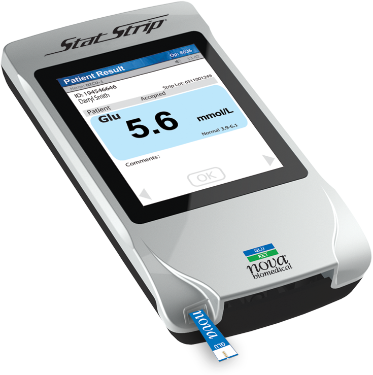 Statstrip Glucose/ketone Connectivity Meter (797x747), Png Download