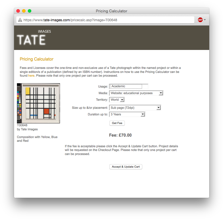 Tate Image Price For Mondrian's Composition In Yellow, (792x774), Png Download