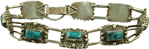 Early Joy-mex Bracelet Rare Sterling Silver Aztec Warrior (581x581), Png Download