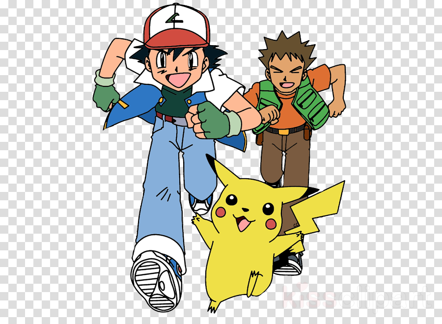 Pokemon Cartoon Clipart Ash Ketchum Brock Pokémon Go (900x660), Png Download