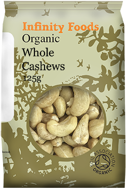 Organic Cashews Whole - Food (600x600), Png Download
