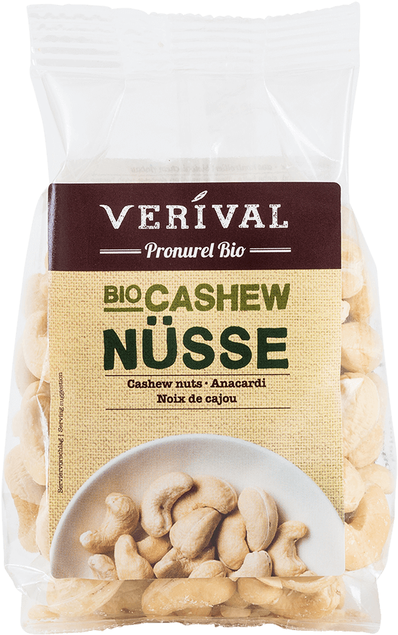 Cashew Nuts - Verival Bio Dattel Konfekt, 200g Körner, Reis (600x600), Png Download