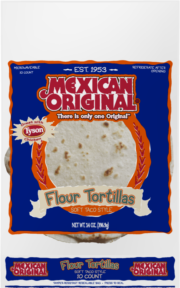 00023700077813 A1n1 - Mexican Original Tyson Foods Tys Sft Flr Tortilla (1000x1000), Png Download