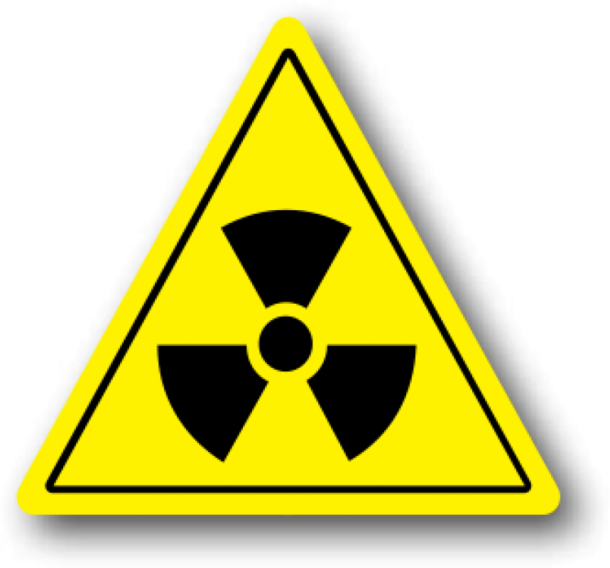 Durastripe Yellow Triangle Floor Safety Sign, Radiation - Biểu Tượng Phóng Xạ (979x1000), Png Download