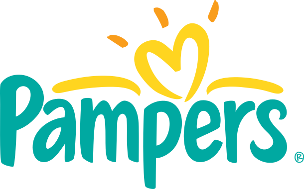 610px-pampers Logo 2009 - Pampers Sensitive Baby Wipes 56 Wipes (610x380), Png Download