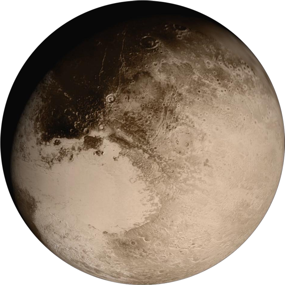 Pia19873 Pluto Newhorizons Flyingpastimage 20150714 - Astronomy Today Volume 1: The Solar System [book] (1912x1077), Png Download