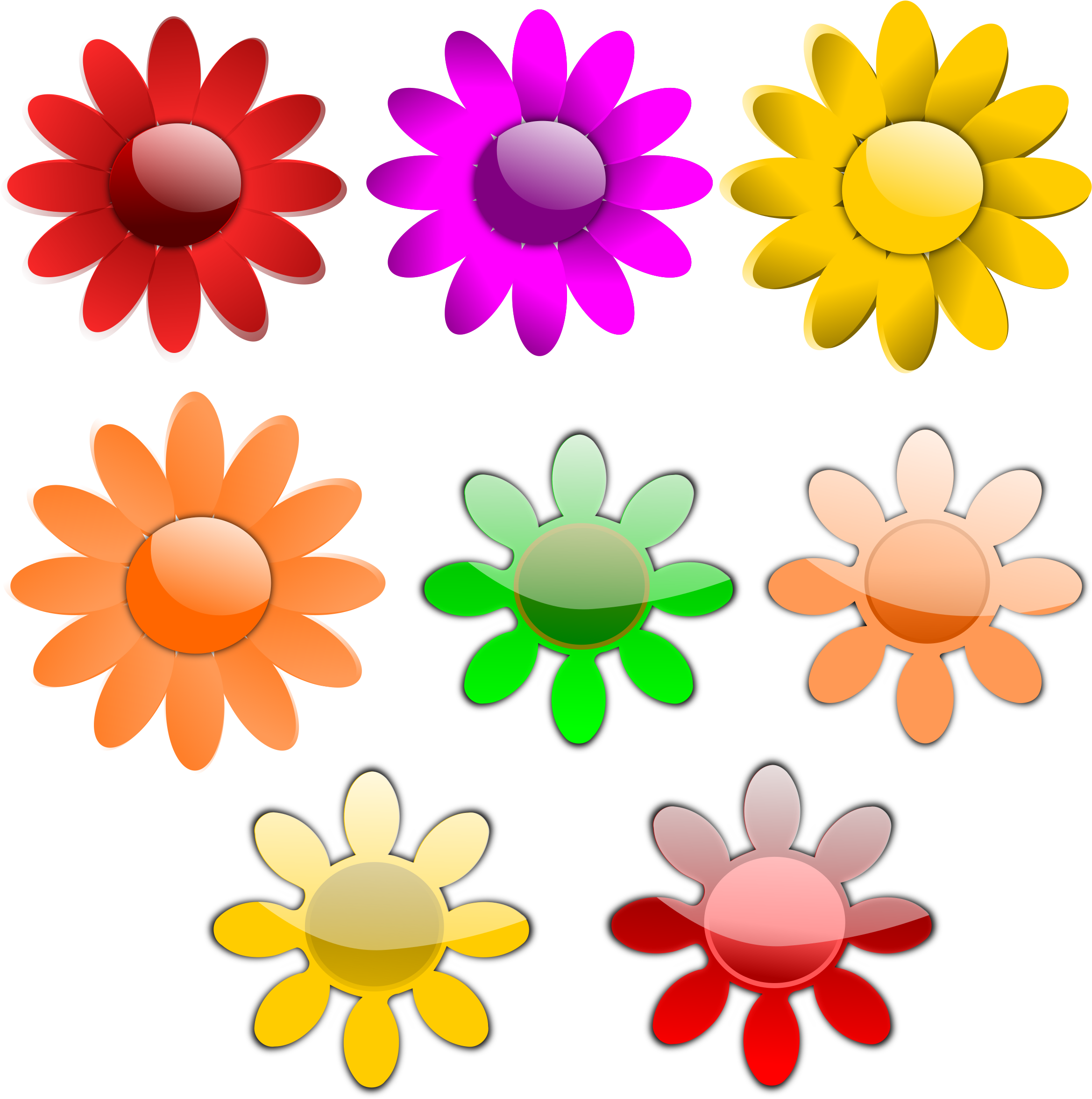 Flower Vector Free Download Clip Art On - Flower Vector (900x900), Png Download