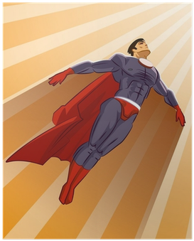Superhero Coloring Book [book] (400x400), Png Download