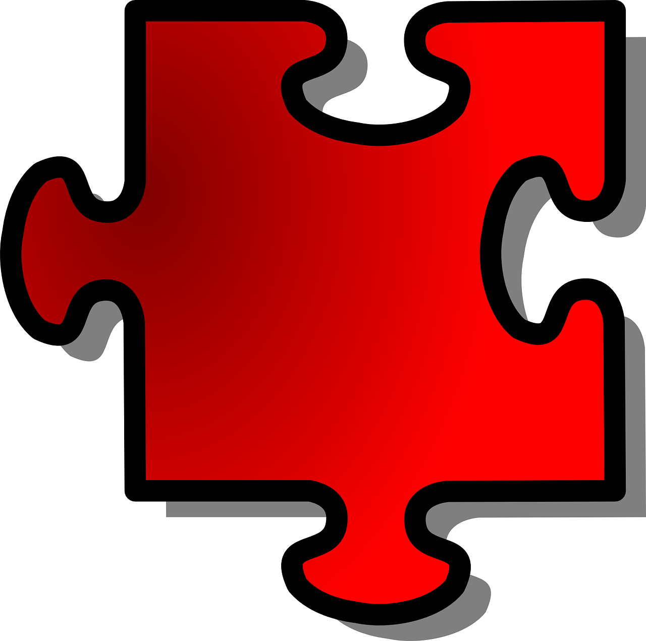Jigsaw Puzzle Piece Game Shape Transparent Image - Jigsaw Puzzle Shape Hd (1280x1271), Png Download
