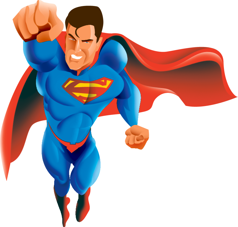 Superman Flying Up Png For Kids - Superman Comicbook Png (795x758), Png Download