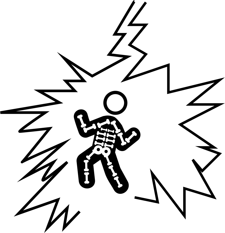 Lighting Bolt On A Person Comments - Dibujos De Descargas Electricas (946x981), Png Download