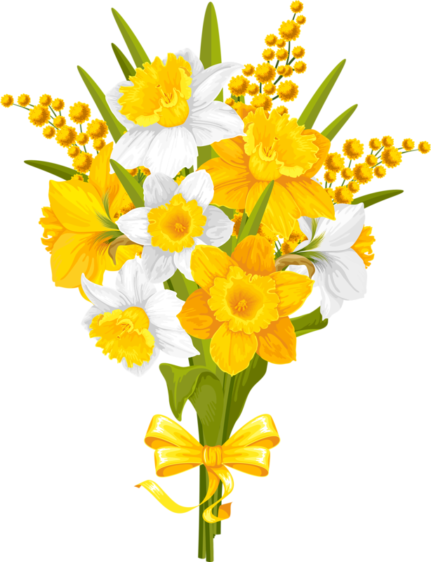 Png Flowers Clip - Clipart Yellow Flower Vase (614x800), Png Download