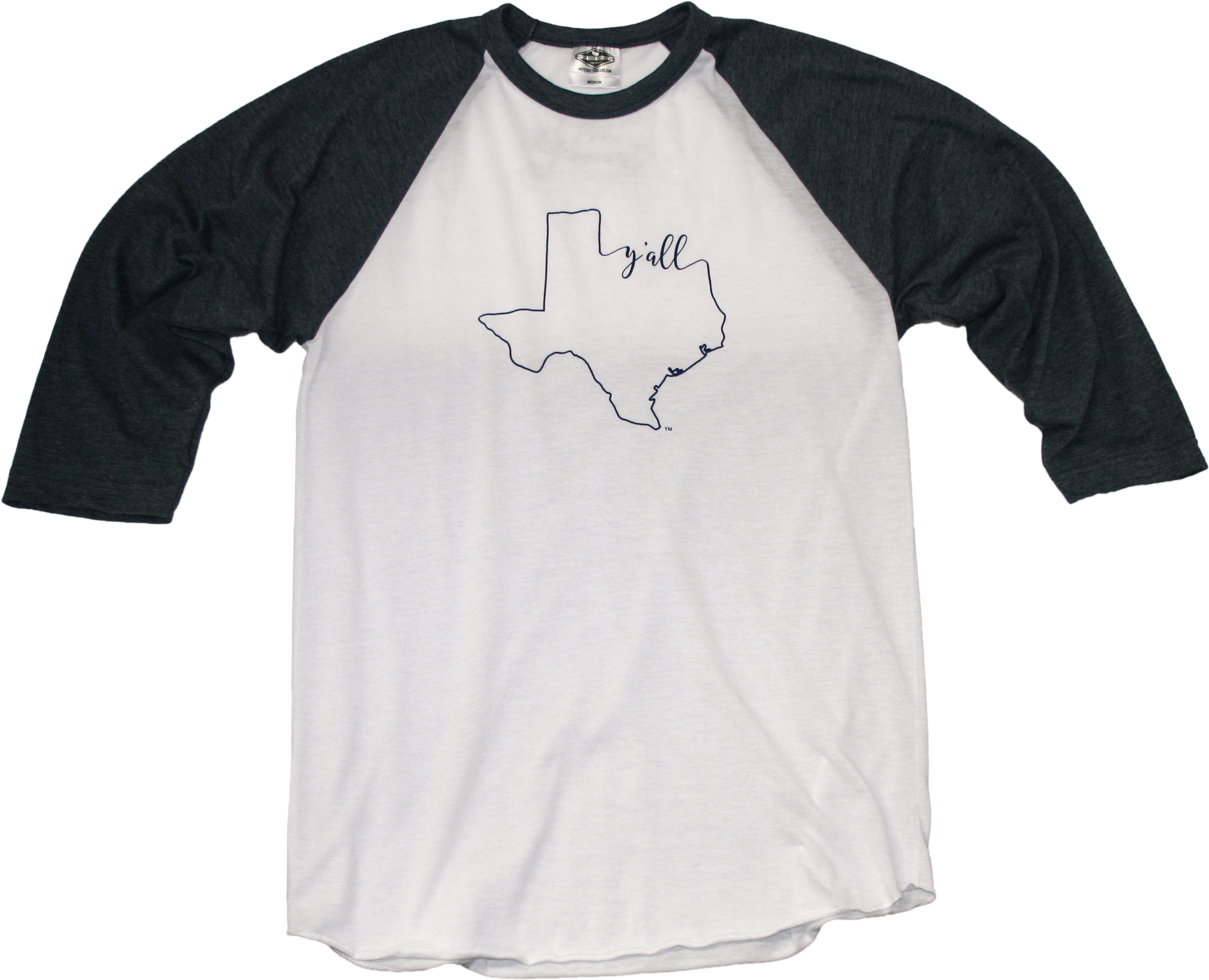 Texas 3/4 Sleeve - Texas (2850x2247), Png Download