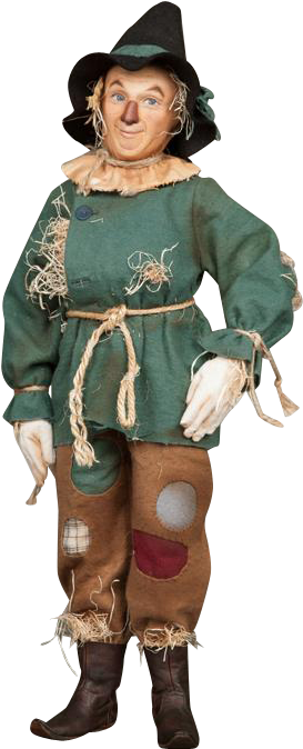 Scarecrow Wizard Of Oz Png Vector Black And White - R. John Wright Wizard Of Oz Scarecrow (673x673), Png Download