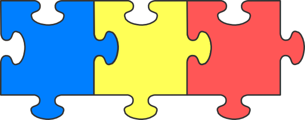 Puzzle Piece Top Png Clip Art (600x236), Png Download
