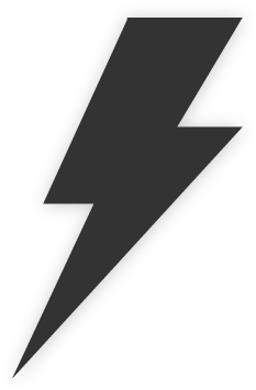 Vector Illustration Of A Lightning Bolt - Lightning Bolt Tattoo (600x600), Png Download