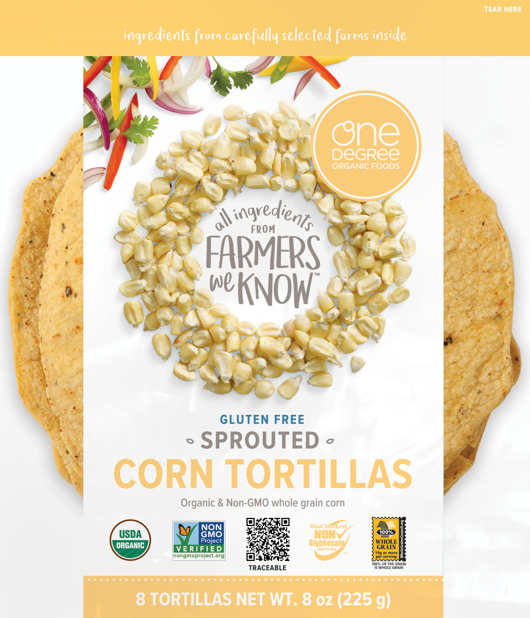 Sprouted Gluten Free Corn Tortilla - Corn Tortilla (1049x1223), Png Download