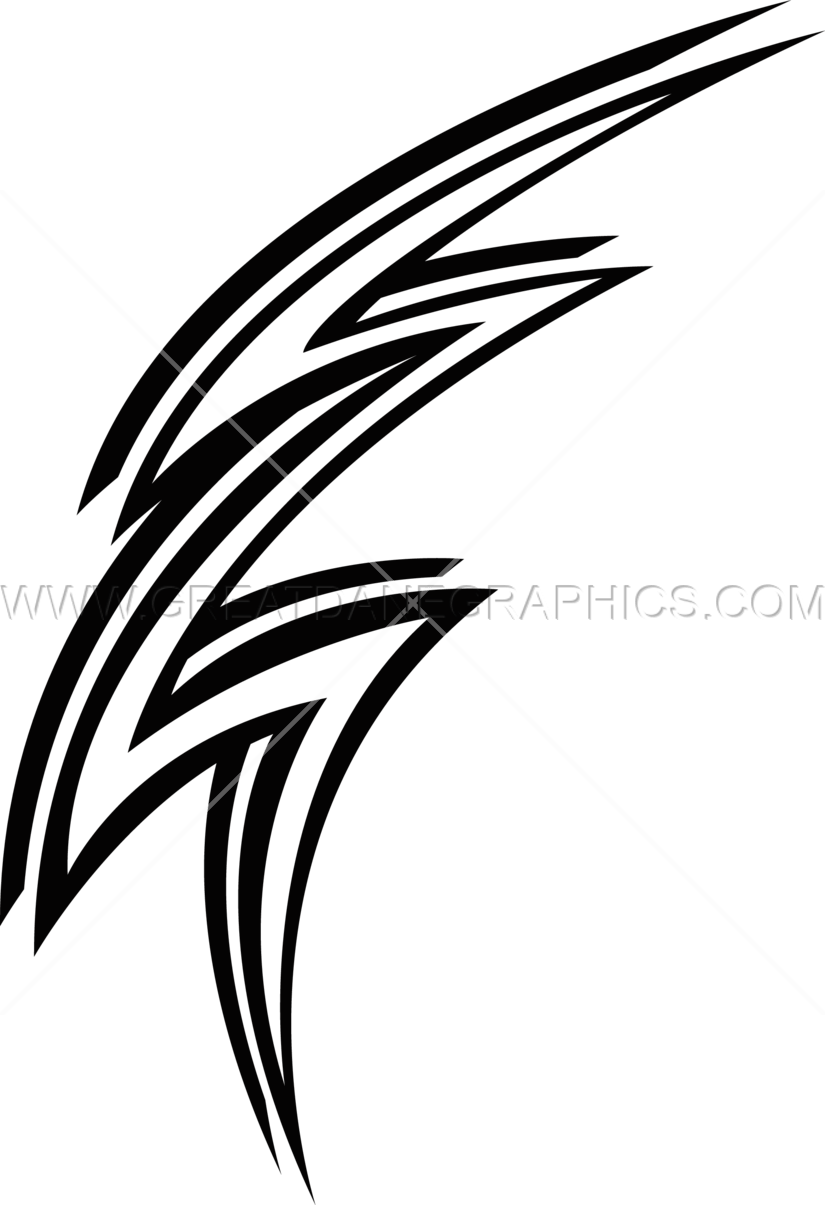 Lightning Bolt - Line Art (825x1205), Png Download