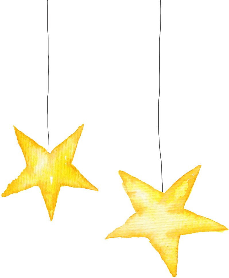 Yellow Star Lighting Christmas Transparent Decorative - Portable Network Graphics (1024x1024), Png Download