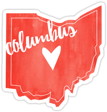 Also Buy This Artwork On Stickers, Apparel, Phone Cases, - Ohio (375x360), Png Download