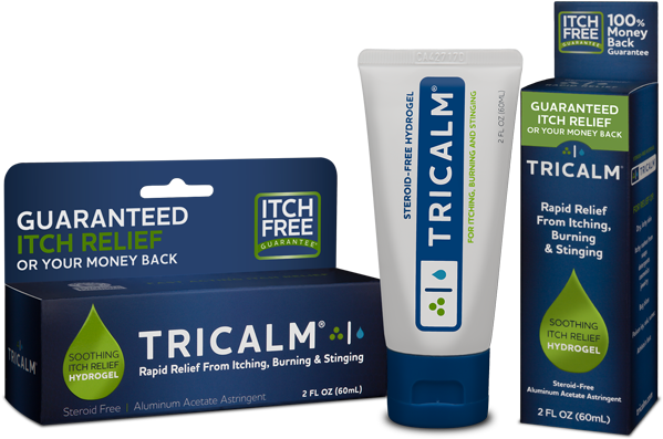 Itch Relief Steroid Free - Tricalm Soothing Hydrogel 2 Oz. By Tricalm (500x500), Png Download