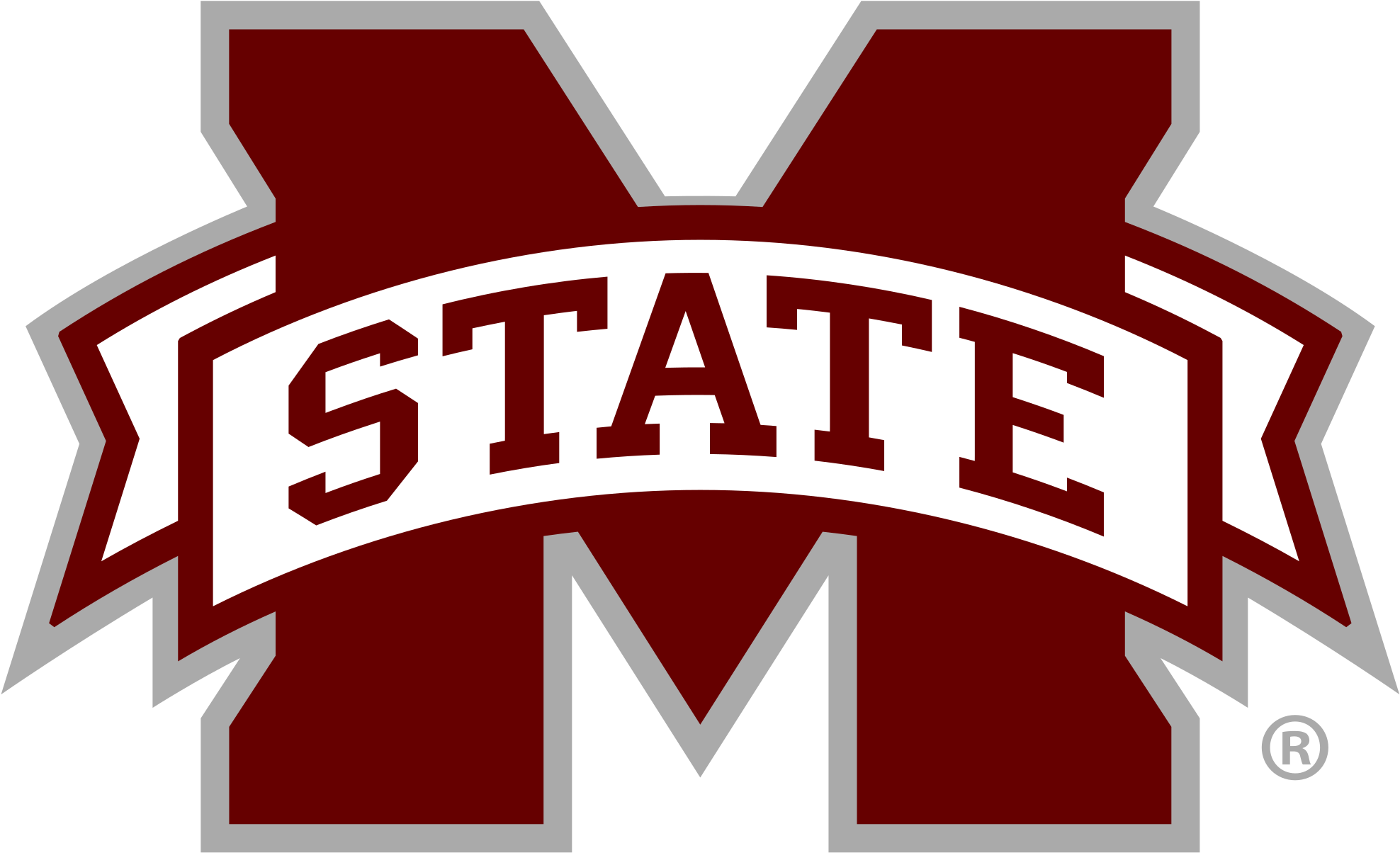 28 Collection Of Mississippi State Football Clipart - Mississippi State Athletics Logo (2000x1224), Png Download