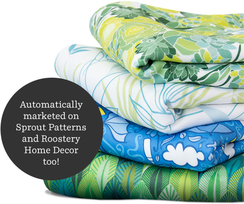 Automatically Marketed On Sprout Patterns And Roostery - Blog (500x438), Png Download
