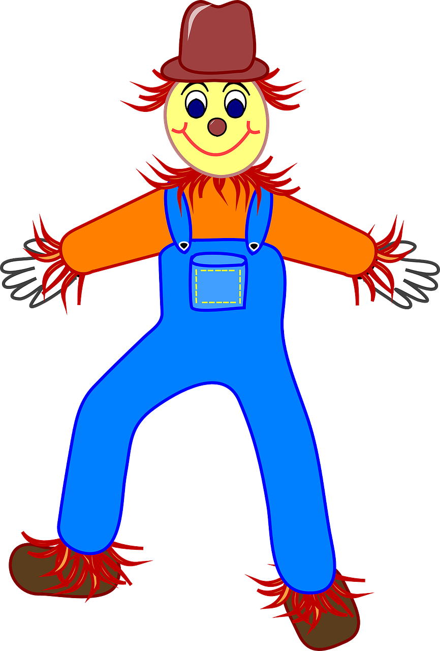 Wizard Of Oz Dog Costumes - Scarecrow Clip Art (866x1280), Png Download