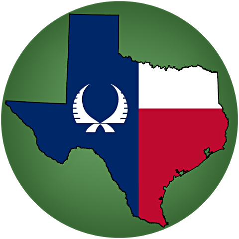 Texas Outline With Flag Png - Emblem (480x480), Png Download
