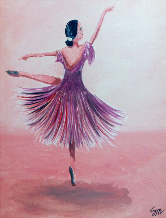 “ballerina” - Paint (1080x850), Png Download
