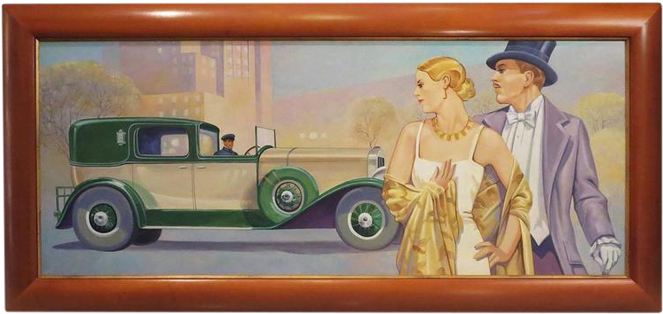 Image Transparent Stock Art Deco Style Painting In - Painting (768x768), Png Download