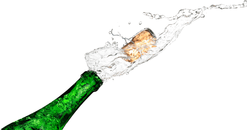Free Png Champagne Popping Png Images Transparent - Champagne (850x485), Png Download