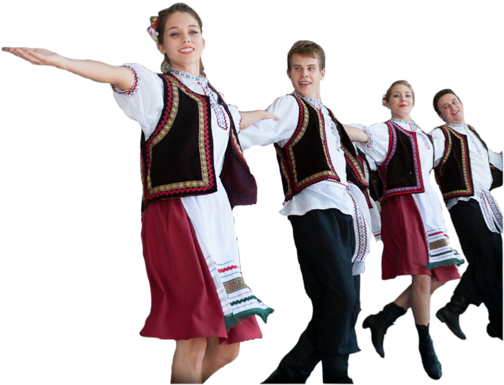 Polish Canadian Dance Society - Polish Folk Dance Png (728x573), Png Download