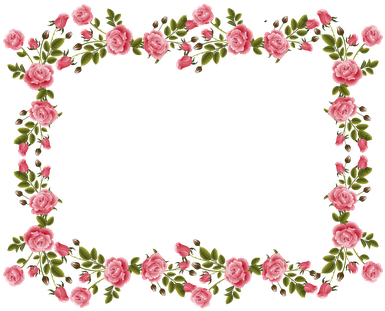 Free Vintage Pink Rose Frame By Meinlilapark Http - May Calendar 2018 Flowers (400x328), Png Download