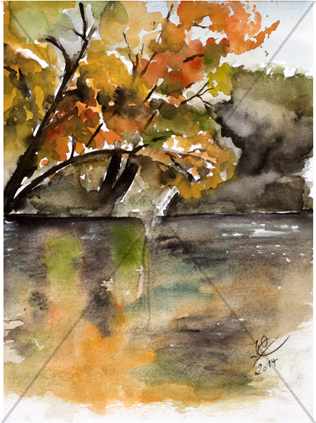 Postcard Ossenberg - Watercolor Paint (600x600), Png Download