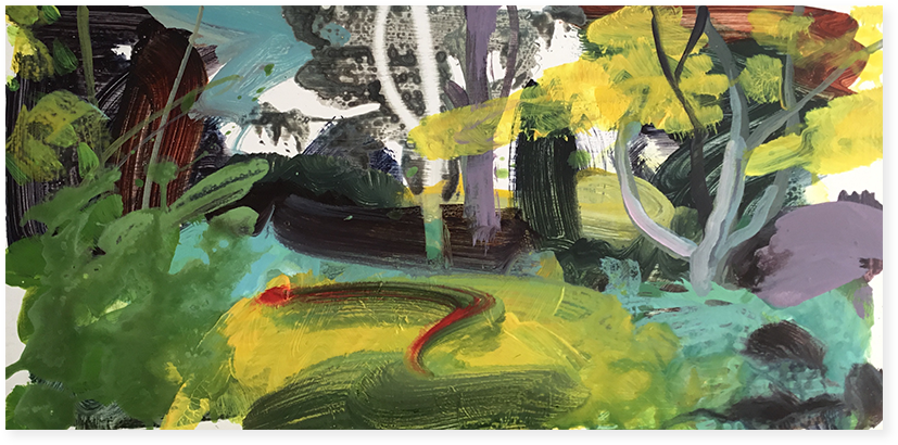 Autumn Garden - Esther Donaldson Artist (1024x1024), Png Download