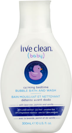 Live Clean Baby Calming Bedtime Bubble Bath, 10 Oz - Live Clean Baby Calming Bedtime Bubble Bath (450x450), Png Download