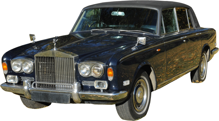 4 Passengers - Rolls-royce Silver Shadow (1200x505), Png Download