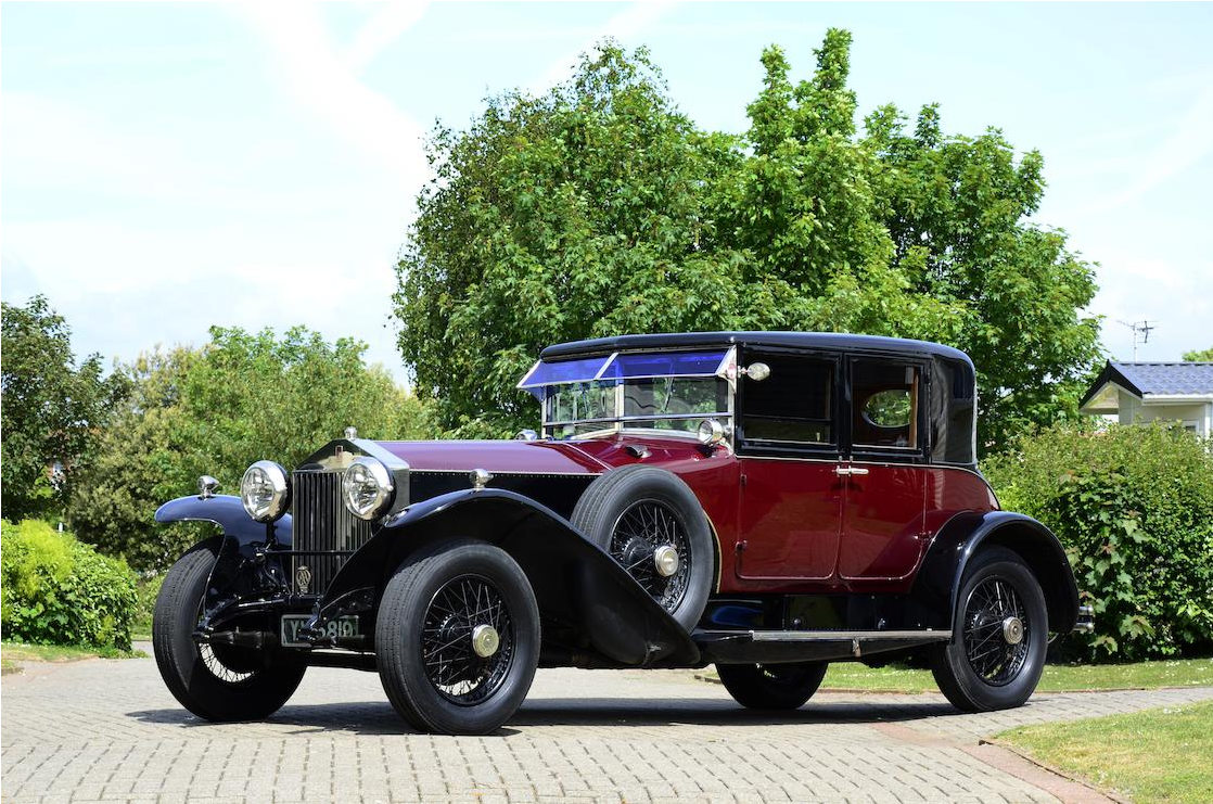 Rolls Royce 40/50hp Phantom I Sportsman Saloon 1928 - Antique Car (1855x740), Png Download