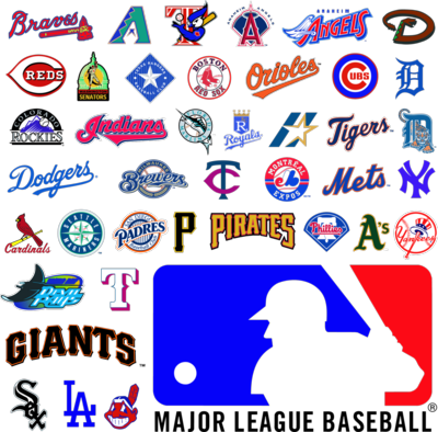 Virtual Sports Betting Tips, Major League Baseball - Major League Baseball Logos (400x394), Png Download