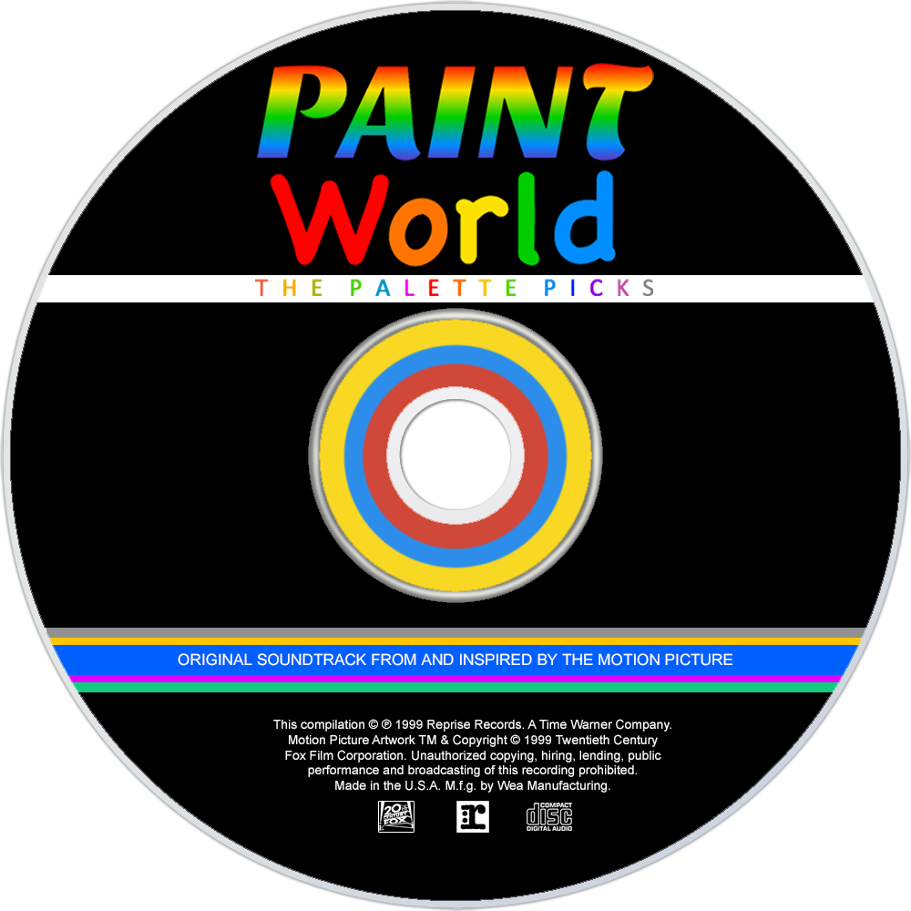 Paint World- The Palette Picks Cd Disc - Circle (1000x1000), Png Download
