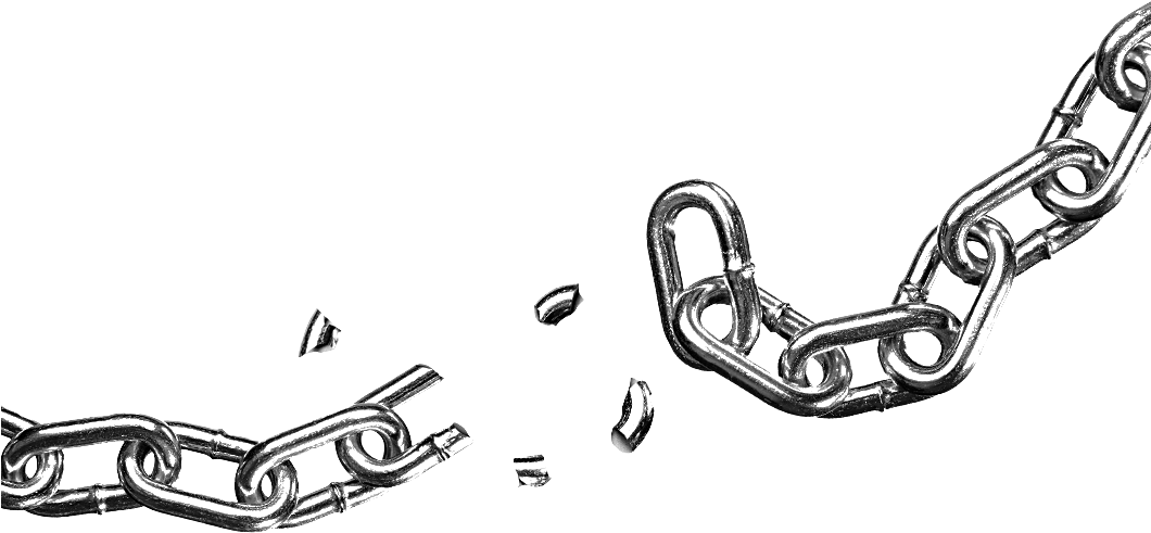Broken Chain Png Image - Broken Chain Transparent Background (1059x513), Png Download
