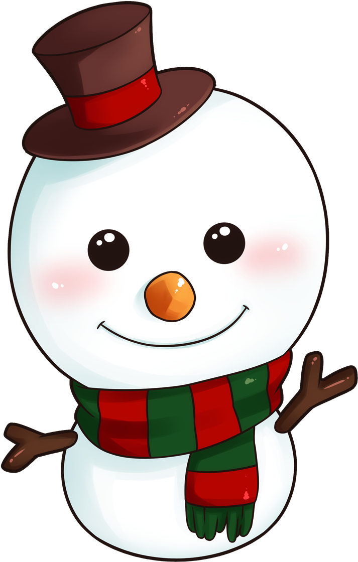 Clipart Christmas Snowman 8 Happy New Year Greetings - Snowmanclip Art (713x1120), Png Download